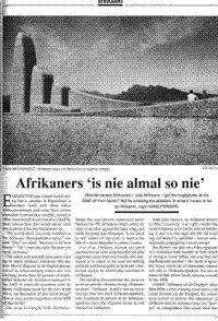 Afrikaners "is nie almal so nie"