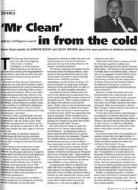 'Mr Clean' in from the cold
