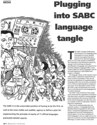 Plugging into SABC language tangle