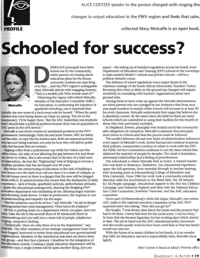 Schooled for success?