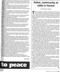 Police, community at odds in Harare