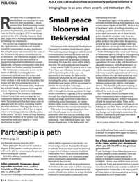Small peace blooms in Bekkersdal