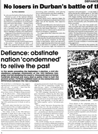 Defiance: obstinate nation condemned to relive the past