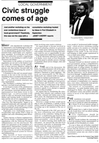 Local government: Civic struggle comes of age