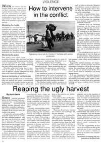 Reaping the ugly harvest