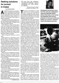 Seeking solutions for turmoil in Ciskei
