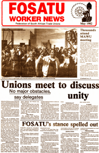 Fosatu Worker News May 1982