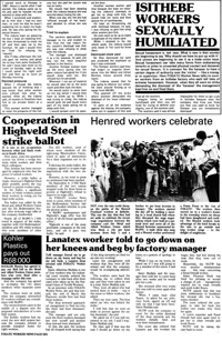 Isithebe workers sexuallly humiliated