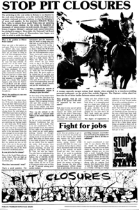 Stop pit closures: fight for jobs
