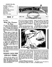 Fighting Talk Volume X number 4 April 1952