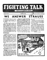 Fighting Talk Volume X Number 8 August 1952