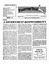 
Fighting Talk Volume VIII Number 2 February 1950
