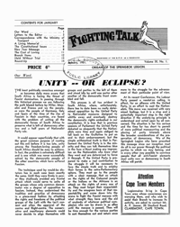 
Fighting Talk Volume IX Number 1 January 1951