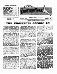 Fighting Talk Volume X Number 1 January 1952