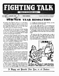 
Fighting Talk Volume XI  Number 1 January 1953