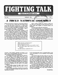 
Fighting Talk Volume 12 Number 1 January 1954