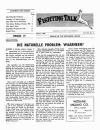 
Fighting Talk Volume VIII Number 3 March 1950