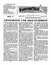Fighting Talk Volume X Number 3 March 1952