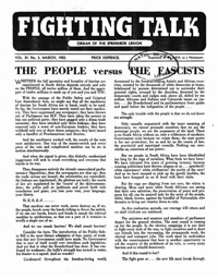 Fighting Talk Volume XI Number 3 March 1953