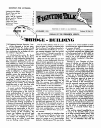 
Fighting Talk Volume IX Number 11 November 1951