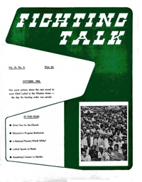 
Fighting Talk Volume X Number 11 October 1952