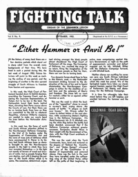
Fighting Talk Volume X Number 9 September 1952