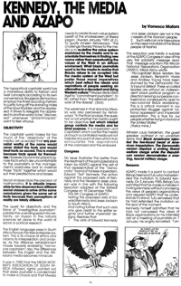 Kennedy, the media and Azapo
