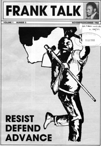 Frank Talk Volume 1 Number 5 November/December 1984