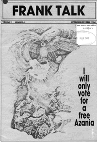 Frank Talk Volume 1 Number 4 September/October 1984