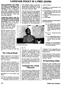 Language policy in a free Azania