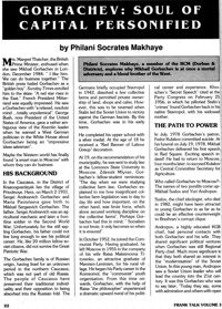 Gorbachev: soul of the capital personified