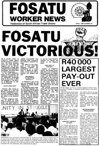 Fosatu Worker News Number 20 April 1983