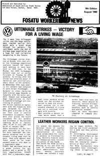 Fosatu Worker News August 1980