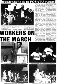 Workers on the march: hundreds flock to FOSATU events