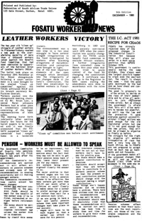 The Industrial Conciliation Act 1981 recipe for chaos