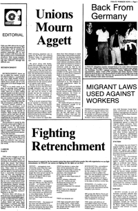 Unions mourn Aggett