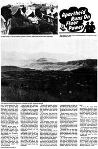Apartheid runs on Fluor power