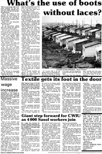 Textile gets its foot in the door
