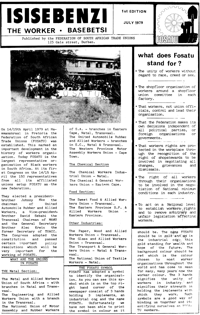 Fosatu Worker News (Isisibenzi) July 1979