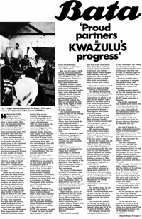Bata: Proud partners in KwaZulu`s progress