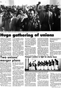 Huge gathering of unions