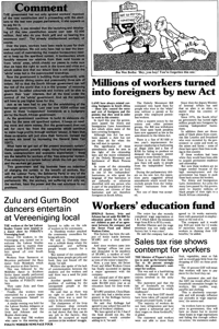Zulu and gum boot dancers entertain at Vereeniging local