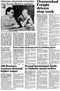 New Federated Timbers` shop steward council