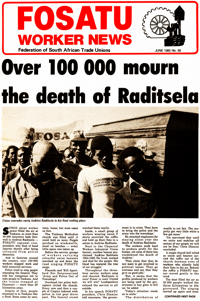 Fosatu Worker News No 38 June 1985
