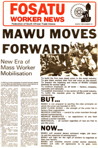 MAWU moves forward: new era of mass worker mobilisation