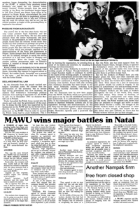 MAWU wins major battles in Natal