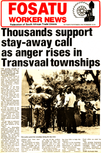 Fosatu Worker News Number 33/34 October 1984