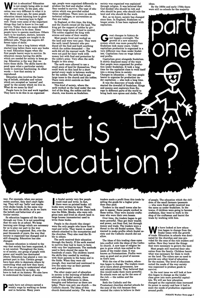 What is education?