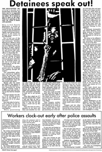 Detainees speak out!