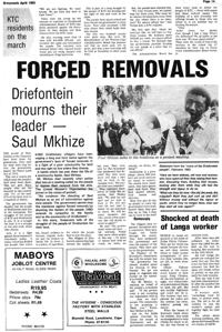 Driefontein mourns their leader - Saul Mkhize